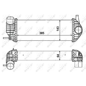 Ladeluftkühler NRF 30468