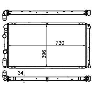 Arrefecedor do motor MAHLE CR 204 000S