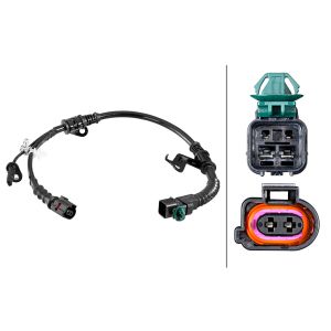 Sensor do ABS traseiro, direito HELLA 6PU358 218-781