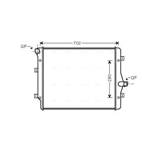 Arrefecedor do motor AVA COOLING VN2208
