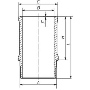 Sylinteriputki MAHLE 061 LW 00118 001