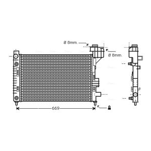 Arrefecedor do motor AVA COOLING MSA2248