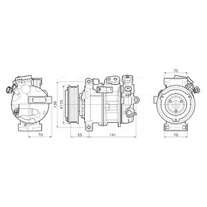 Compressor, ar condicionado AVA COOLING MSAK786