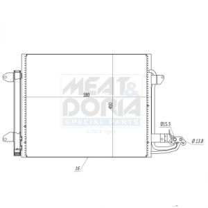 A/C-kondensor MEAT & DORIA 991062