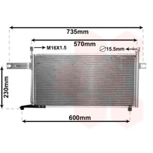Condenseur (climatisation) VAN WEZEL 13005194