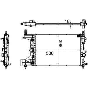Arrefecedor do motor MAHLE CR 2122 000S