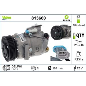 Kompressor för luftkonditionering VALEO 813660
