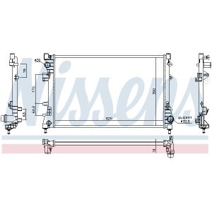 Radiator, motorkoeling NISSENS 617859