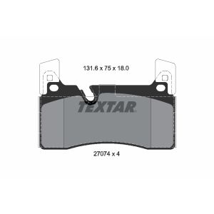 Remblokset TEXTAR 2707401