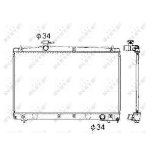 Radiateur, refroidissement du moteur NRF 53401