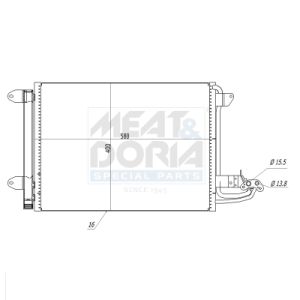 Condenseur (climatisation) MEAT & DORIA 991018