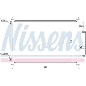 Chłodnica Klimatyzacji Nissens Nis 940121 Nissan X-Trail (T31) - Sklep Inter Cars