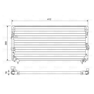 Condensator, airconditioning VALEO 814495