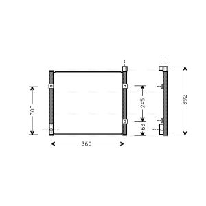 Condensador, ar condicionado AVA COOLING HD5095 AVA