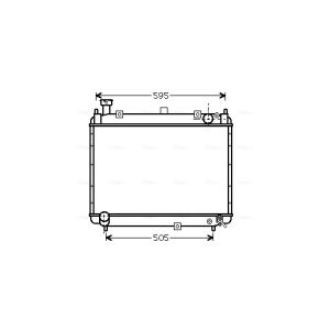 Arrefecedor do motor AVA COOLING TO2233