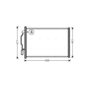 Condensador, ar condicionado AVA COOLING MSA5605 AVA