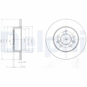 Disco de freno DELPHI BG3552