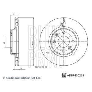 Bremsscheibe BLUE PRINT ADBP430228