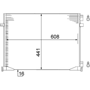 A/C-kondensor MAHLE AC 528 000S