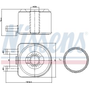 Oliekoeler, motorolie NISSENS 90603