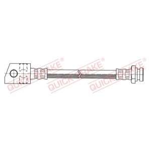 Tubo do travão flexível traseiro, esquerdo QUICK BRAKE 62.014