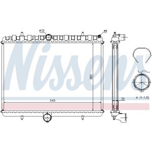 Radiator, motorkoeling NISSENS 63621A