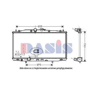 Raffreddatore motore AKS DASIS 100031N