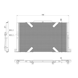 Condensatore, climatizzatore EASY FIT NRF 350489