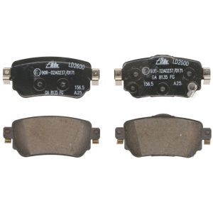 Conjunto de pastilhas de travão ATE 13.0470-2600.2, atrás, Cerâmica