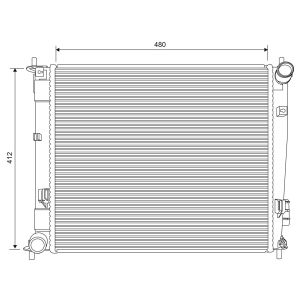 Arrefecedor do motor VALEO 701624