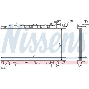 Radiator, motorkoeling NISSENS 62985