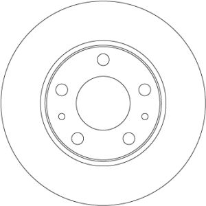 Bremsscheibe TRW DF6287