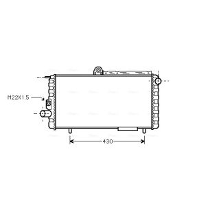 Arrefecedor do motor AVA COOLING AL2007