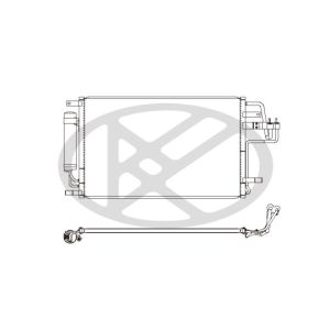 Condensador, sistema de ar condicionado KOYORAD CD820581