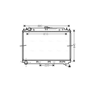 Arrefecedor do motor AVA COOLING DNA2296