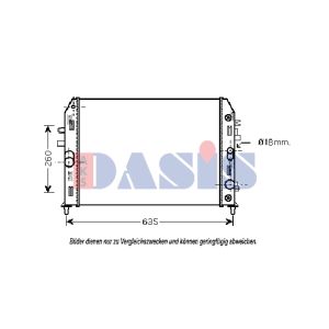 Raffreddatore motore AKS DASIS 110062N