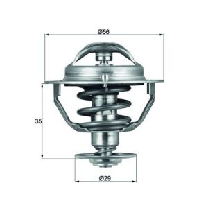 Termóstato, líquido de refrigeração MAHLE TX 73 82D