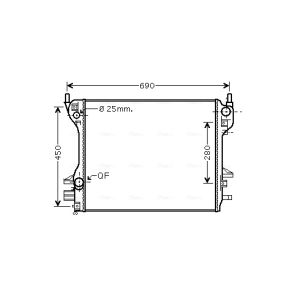 Arrefecedor do motor AVA COOLING JR2040