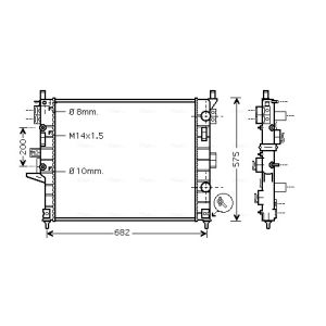 Arrefecedor do motor AVA COOLING MSA2331