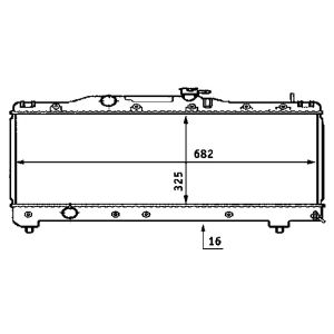 Arrefecedor do motor MAHLE CR 533 000S