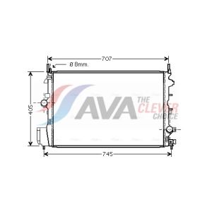 Raffreddatore motore AVA COOLING OLA2396