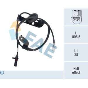 Sensor de velocidad, ABS FAE 78747