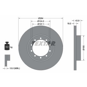 Disque de frein TEXTAR 93242500
