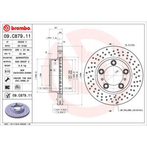 Bremsscheibe BREMBO 09.C879.11