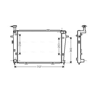 Arrefecedor do motor AVA COOLING HY2210