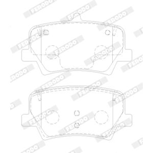 Bremsbelagsatz FERODO FDB5157, Hinten