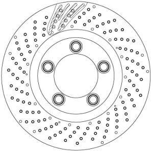 Bromsskiva TRW DF6542S