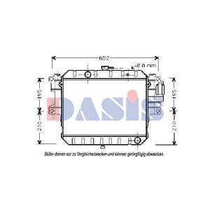 Radiador, arrefecimento do motor AKS DASIS 360390N