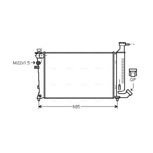 Arrefecedor do motor AVA COOLING PEA2148