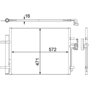 Condenseur (climatisation) MAHLE AC 441 000S